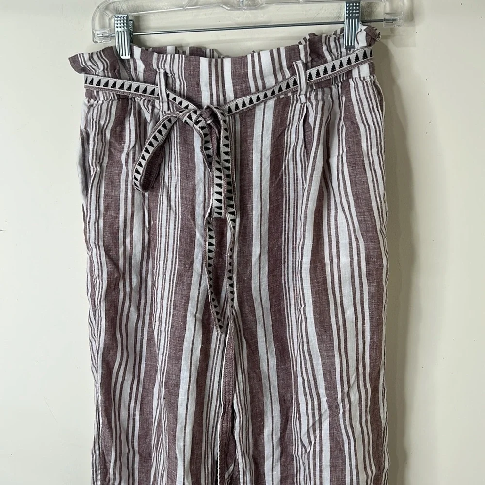 LemLem X H&M Striped 100% Linen Pants Size Small